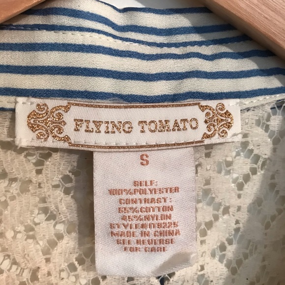 Flying Tomato, size small blouse - Picture 3 of 4